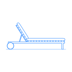 Furniture Outdoor Lounge Perch Sun Lounger Sketch Style Svg Vector, Free Vectors File